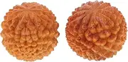 Wooden Exercise Ball Massaging Tool 2 Mini Hand Balls for Muscle Relief
