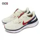 Nike 慢跑鞋 Air Zoom Structure 25 米白 深藍 紅 路跑 氣墊 男鞋 DJ7883-001