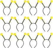 LALAFINA Party Costume Hair Hoops 12Pcs Antenna Headbands Tentacle Hair Hoops Pom Pom Boppers Headwear for Halloween Party Costume Cosplay Insect Antenna HairRddress