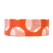 Colorful Patterns Washi Masking Tape, Large Orange Dots