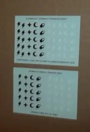 Warhammer Age Of Sigmar Stormcast Eternals Transfer Sheets x 2 2015