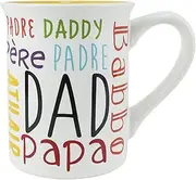 Enesco Our Name is Mud Dad Languages Mug, 16 Oz. Capacity