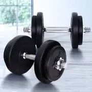 20KG Dumbbells Set Adjustable Weight Training Plates Home Exercise Equipment