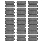120 Pcs 0.87"x0.28" Phone Dustproof Net Sticker Phone Speaker Cover Black