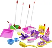 ORFOFE 1Set Cleaning Set Educational Playhouse Equipment for Pretend Play Fun Housekeeping Role Playing Kit for Boys Vivid Color Safe Design Great Present