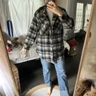 Goodnight Macaroon Women’s Small Black White Plaid Shacket New with Tags