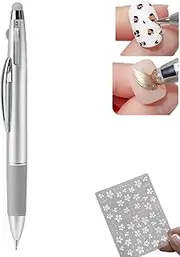 5 in 1 Nail Art Dotting Pen, Nail Dotting Pen Press Type 5 in 1, Professional Nail Art Tool, Professional Nail Art Tool, for Beauty Salons DIY Enthusiasts (1pcs)