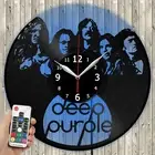 LED Clock Deep Purple LED Light Vinyl Record Wall Clock LED Wall Clock 2246