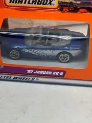 1998 MATCHBOX SUPERFAST #71 BLUE JAGUAR XK-8 CONVERTIBLE NEW IN BOX