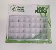 Smart Value 7 Day Pill Box