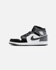 [JORDAN] Jordan Air Jordan 1 Mid 'Iron Grey' Black/iron Grey - Size 13 13 Black/Iron Grey