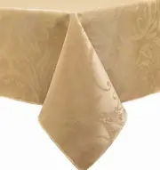 BB&B Autumn Scroll Gold Damask Fabric Tablecloth Table Cloth 60x120 Ob