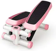 Fitness Stepper Step Machine Elliptical Machines for Home use, with Wide Non-Slip Pedals, Resistance Bands and LCD Monit