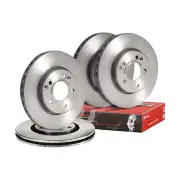 4 Brembo F+R Brake Rotors for Volkswagen Golf 1H1 1H5 Passat 3A2 3A5 35I Corrado
