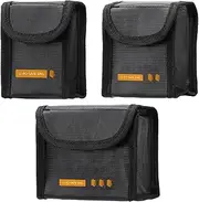 Battery Safety Storage Bag - Fireproof Protective Pouch, Compact Secure Design | Lightweight Heat Resistant, Multipurpose Charging Shield, Efficient Longlasting Proof Case, Portable Handy Ideal for Ho