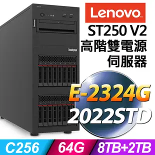 Lenovo ST250 V2 (E-2324G/64G/2TBX4+2TB SSD/2022STD)