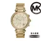 【Michael Kors 官方直營】Parker 魅力奔放金色鍊帶計時女錶 手錶 39MM 女MK5354