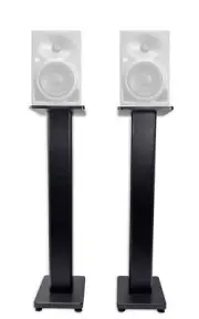 (2) Rockville 36” Studio Monitor Speaker Stands For Neumann KH 80 DSP