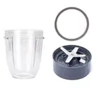 For Nutribullet Short Cup + Extractor Blade + Grey Seal For 900 and 600 Models