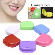1PC Dental Ortho Retainer Denture Container False Teeth Box Storage Case Tray US
