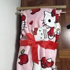 Hello Kitty plush throw blanket apple fruit design new w tags