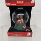 Coca Cola Santa Illuminated Rotating Glass Ornament NEW