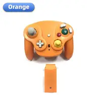 5 Colors Wireless Gamepad Controller for NGC game console with 2.4G Adapter Gamepads Joystick for GameCube Video Game Console Orange