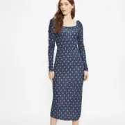 Ted Baker Women’s Ditsy Spot Jersey Dress sz 4/6 (UK 2) NEW # C833
