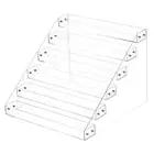 6 Tier Clear Spice Rack Shelf Seasoning Can Organizer for Countertop Pantry