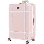 Rock Vintage 78cm Large Hardsided Luggage - Baby Pink