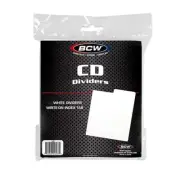 New (100 ct) BCW CD Disc Dividers for Storage Boxes