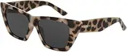 [Carve] York Sunglasses - Bold Angular Frame with Modern Cat-Eye Style
