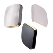 Vox Outdoor LED Up/Down Wall Light S/M Square (Black/White/Polished Aluminium)
