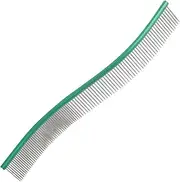 Dog Grooming Comb, Curbe Pet Grooming Hair Removal | Pet Comb, Metal Teeth Comb for Dogs and Cats, Pet Hair Comb