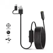 5.0MP Auto Focus Endoscope 3IN1 Type-c Micro USB Drain Inspection Waterproof PC