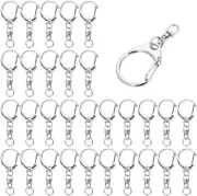 50 Pcs Lobster Clasp Key, Keychain Clip, Swivel Clasps Lanyard Snap Hook, DIY Cr