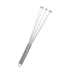 1pc Stainless Steel Egg Whisk, Simple Manual Egg Beater For Kitchen