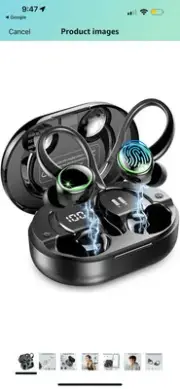 Wireless Earbuds, AOTONOK C16, Noise Cancelling, Bluetooth Earphones
