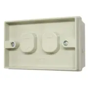 Weatherproof Double Switch Two Gang Weather Proof IP56 Rating 2 WAY - OLD STYLE
