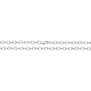 Girls Sterling Silver Faceted Belcher 4mm Chain Necklace
