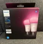 Philips Hue 548610 CFH Smart Light A19 Bulbs - 60W, Multicolor, Pack of 2 New