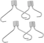 HOUDERCO 2 Pairs Massage Roller Accessories Massage Tools Body Massaging Tool Replacement Accessories Metal Body Massaging Tool Rack Facial Tools Roller Supply Skincare Tools Alloy Silver