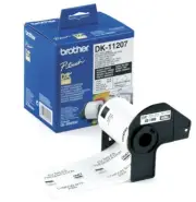 Brother GENUINE 11207 DK-11207 CD/DVD Label Black on White 58 x 58mm 300 Lables
