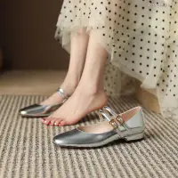 在飛比找蝦皮購物優惠-熱銷💗韓國瑪莉珍鞋 瑪麗珍鞋 平底皮鞋 低跟懶人鞋 正韓樂福