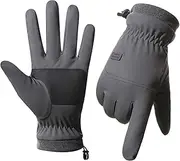 [yuksok] Winter Gloves for Men Snow Ski Gloves Touchscreen Mittens All Finger Outdoor Cycling Gloves for Running Driving Skiing Riding