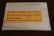 200 Sleeves for Postcards / Covers size 4 1/4" x 6 1/4" = 2.5 Mil / PVC Free..