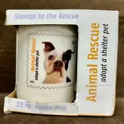 15 oz Mug T USPS Animal Rescue Adopt Shelter Pet 2010 44 cent Stamp NIB