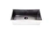 810x450mm Handmade Stainless Steel Undermount / Topmount Kitchen Laundry Sink with Waste