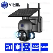 24/7 Solar 4G Security Camera 64GB Construction Site Farm APP LIVE Monitoring