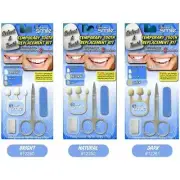 Instant Smile Select A Tooth Temporary Replacement Kit 3 Pack Set - All Shades